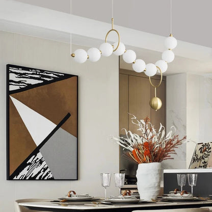 Modern Minimalist Bubble Glass Orb Chandelier  Seus Lighting