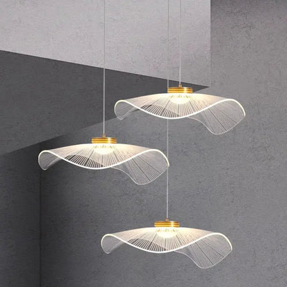 Modern Mushroom Lotus Leaf Led Chandelier  Seus Lighting