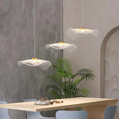 Modern Mushroom Lotus Leaf Led Chandelier  Seus Lighting