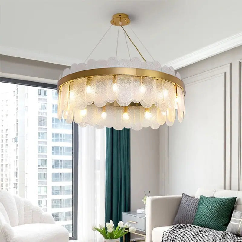 Modern Rock Crystal Chandelier Seus Lighting