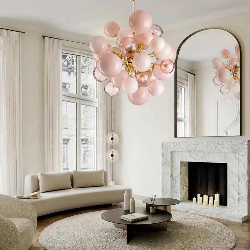 Neve Glass Bubble Chandelier  Seus Lighting