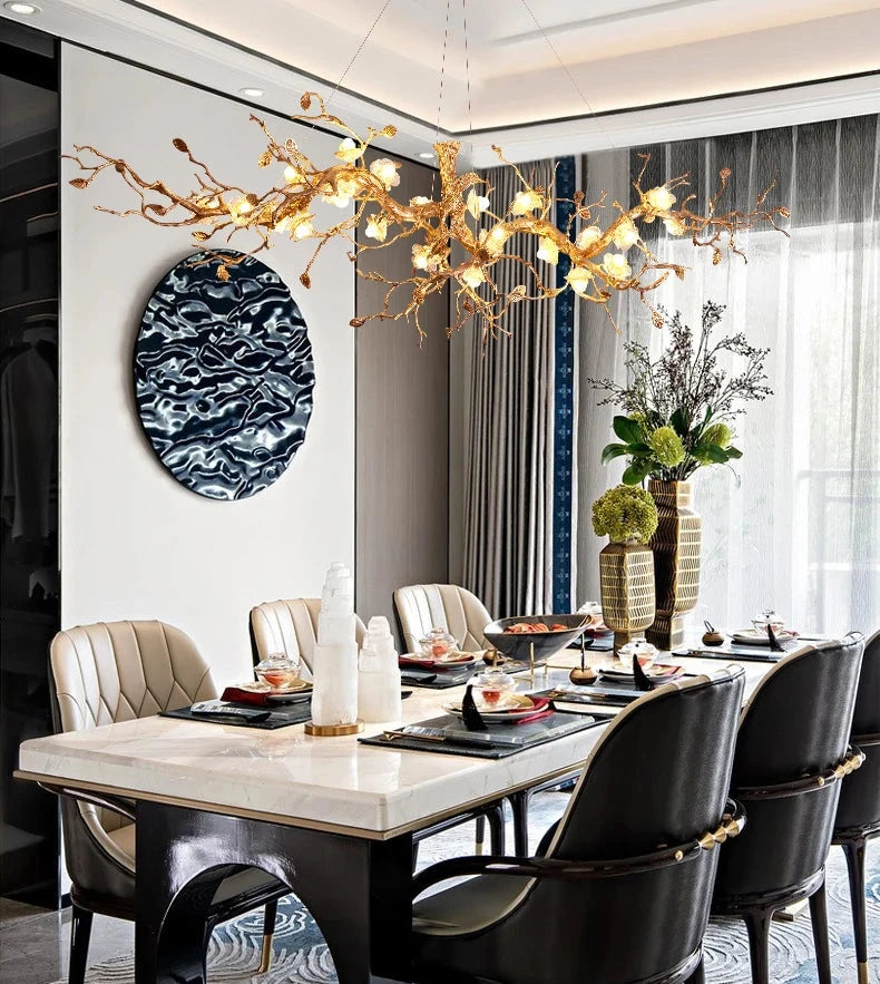 Noa Flower Branch Chandelier  Seus Lighting