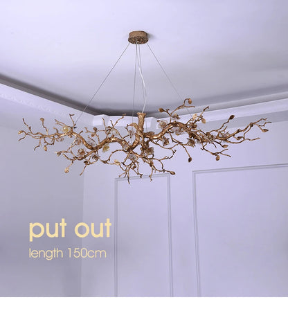 Noa Flower Branch Chandelier  Seus Lighting