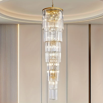 Oly Crystal Staircase Chandelier  Seus Lighting