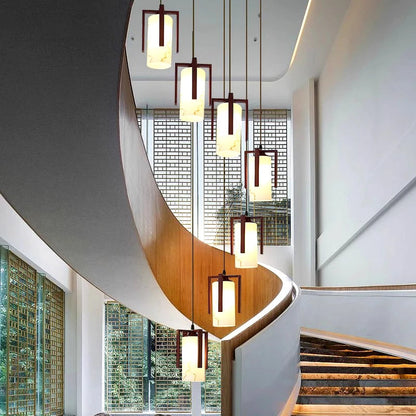 Polin Modern Over The Stairs Chandelier  Seus Lighting