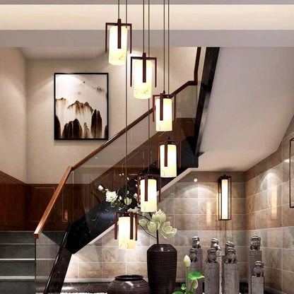 Polin Modern Over The Stairs Chandelier  Seus Lighting