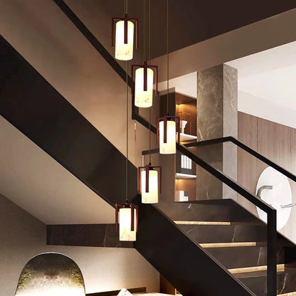 Polin Modern Over The Stairs Chandelier  Seus Lighting