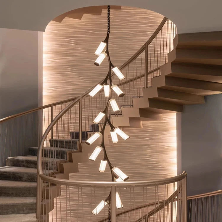 Rhea Modern Simple Staircase Chandelier  Seus Lighting