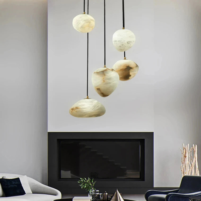 Sage Marble Chandelier  Seus Lighting