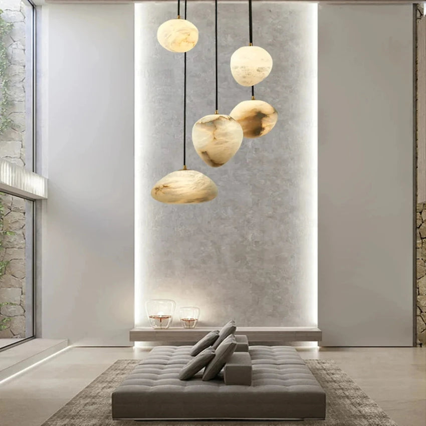 Sage Marble Chandelier  Seus Lighting