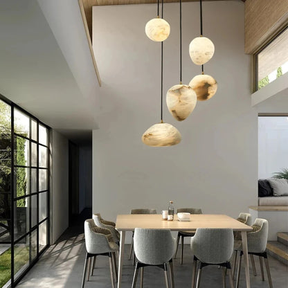 Sage Marble Chandelier  Seus Lighting