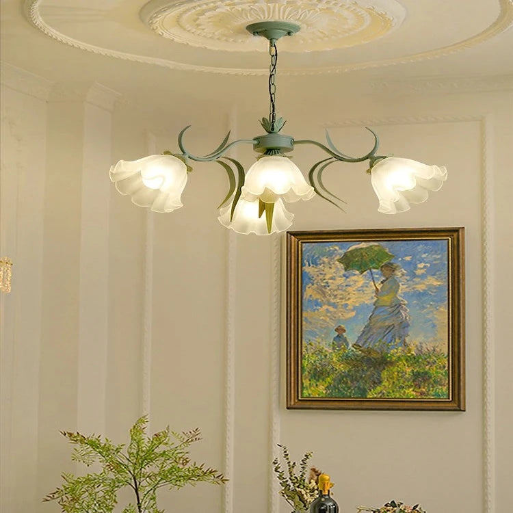 Tina Green French Style Flower Chandelier  Seus Lighting