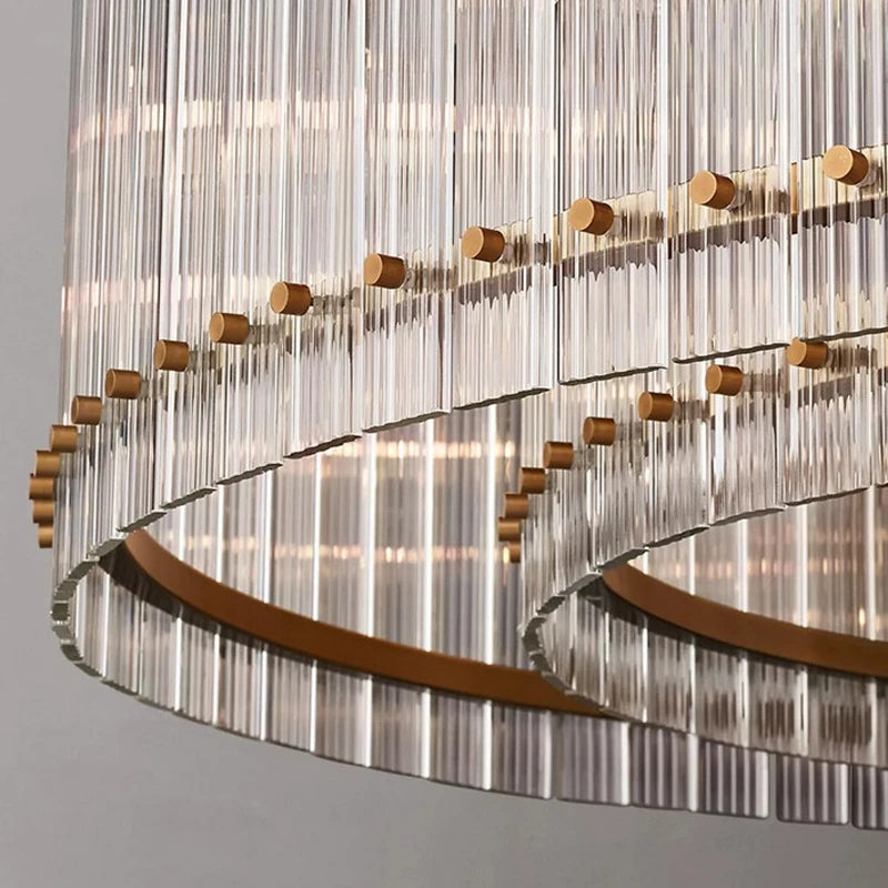 Willow Luxury Modern 2 Tier Crystal chandelier  Seus Lighting